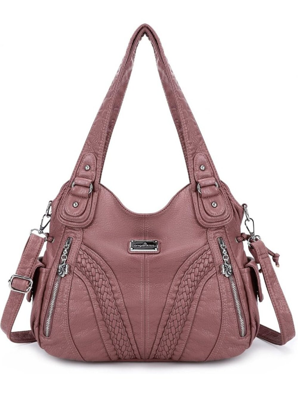 Stylish Women's Tote Bag - Fashionable Shoulder Satchel in Washed Synthetic